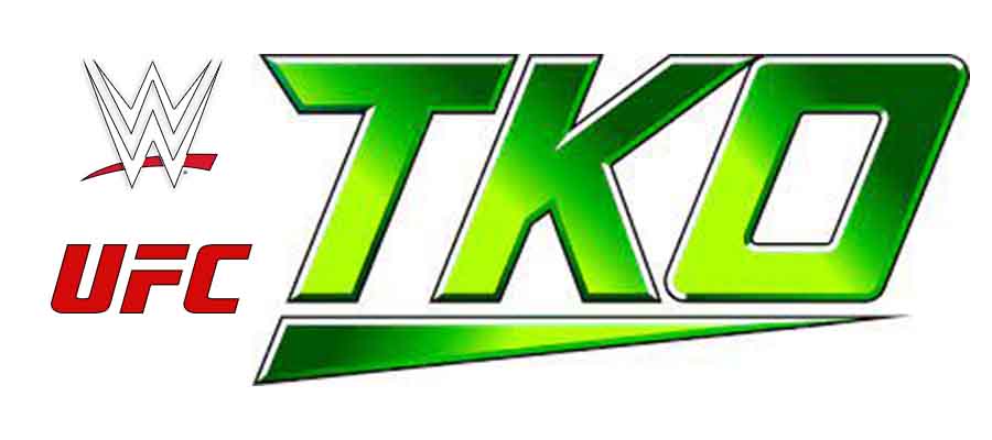 logos for TKO WWE and UFC
